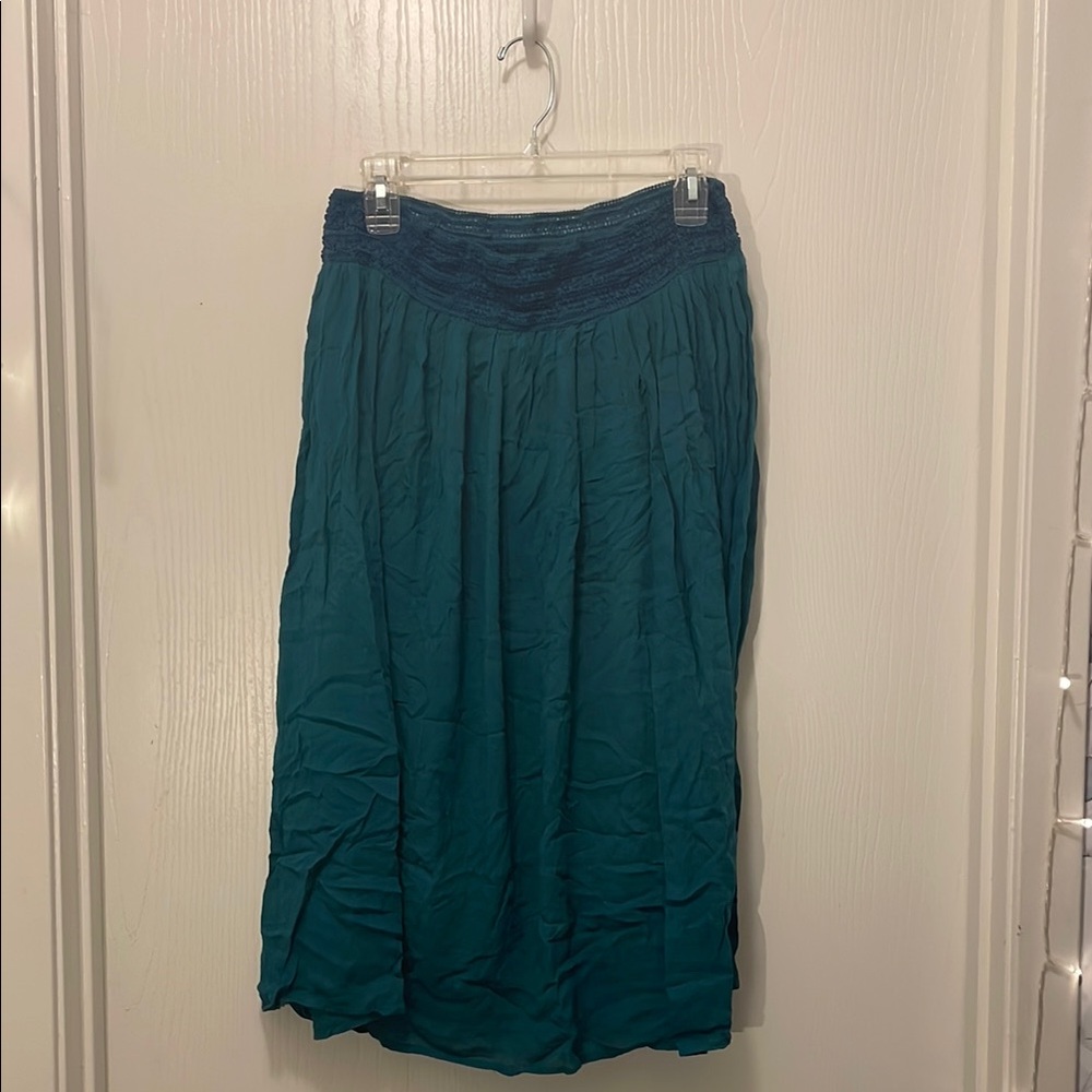 Teal Midi Skirt